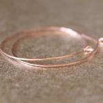 CIRCLE--Hammered Rose Gold ..