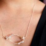 FELICITY NECKLACE--Hammered..