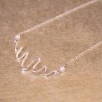 Squiggle Sterling Charm Nec..