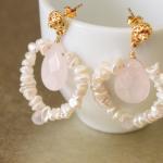 Cream Keishi Pearl Rose Qua..