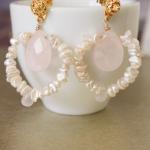 Cream Keishi Pearl Rose Qua..