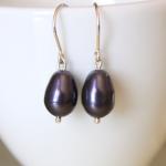 Black Swarovski Pearl Sterl..