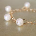 Large White Pearl Oval Gold..