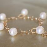 Large White Pearl Oval Gold..