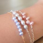 Mauve Freshwater Pearl Ster..