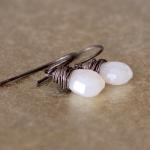 Pearl Chalcedony Earrings A..