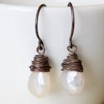 Pearl Chalcedony Earrings A..