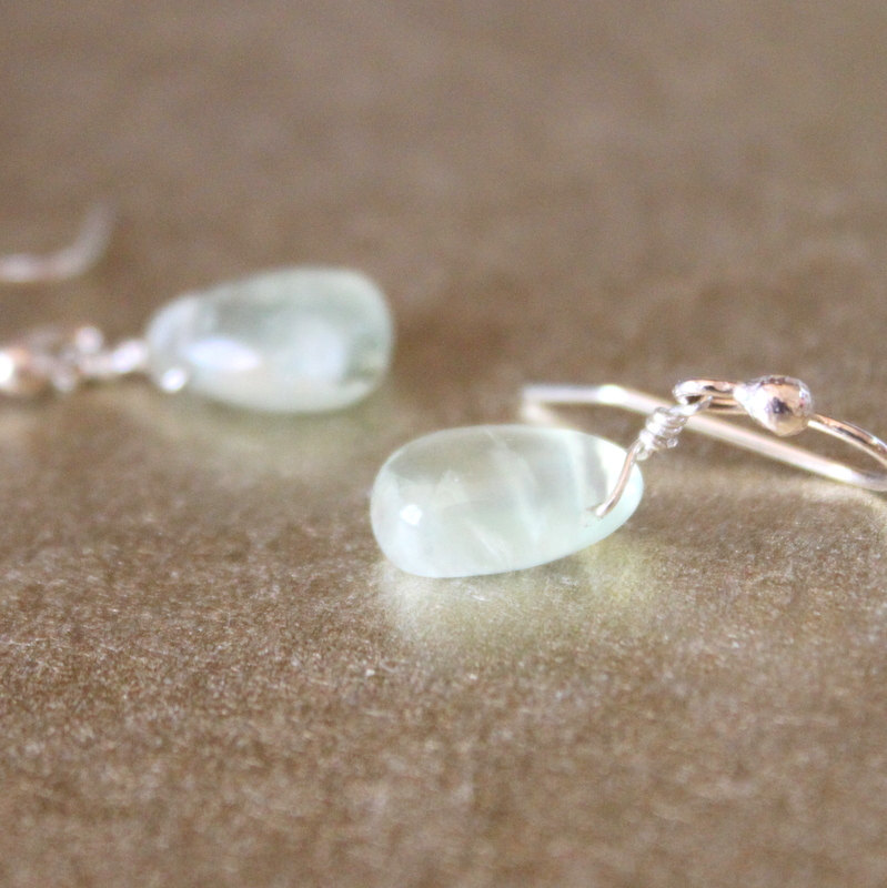 Prasiolite Green Amethyst Sterling Silver Earrings