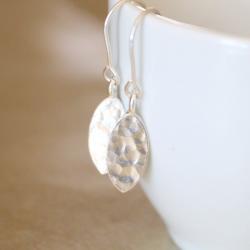 Hammered Sterling Silver Earrings
