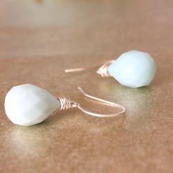 MOCKINGBIRD--Amazonite Sterling Silver Earrings